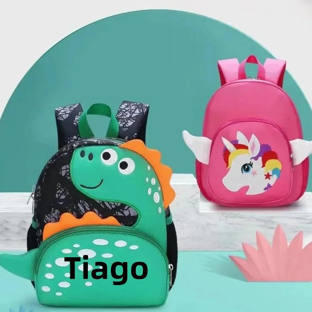 Bolsa bordada con nombre personalizado para niños, Mini mochila impermeable, regalo para guardería