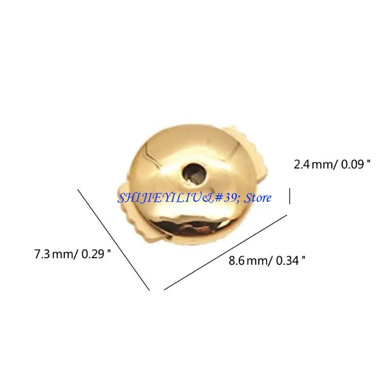 E21F Convenient Earplugs Retainer Large Earring Replacements for Studs Earring Backs