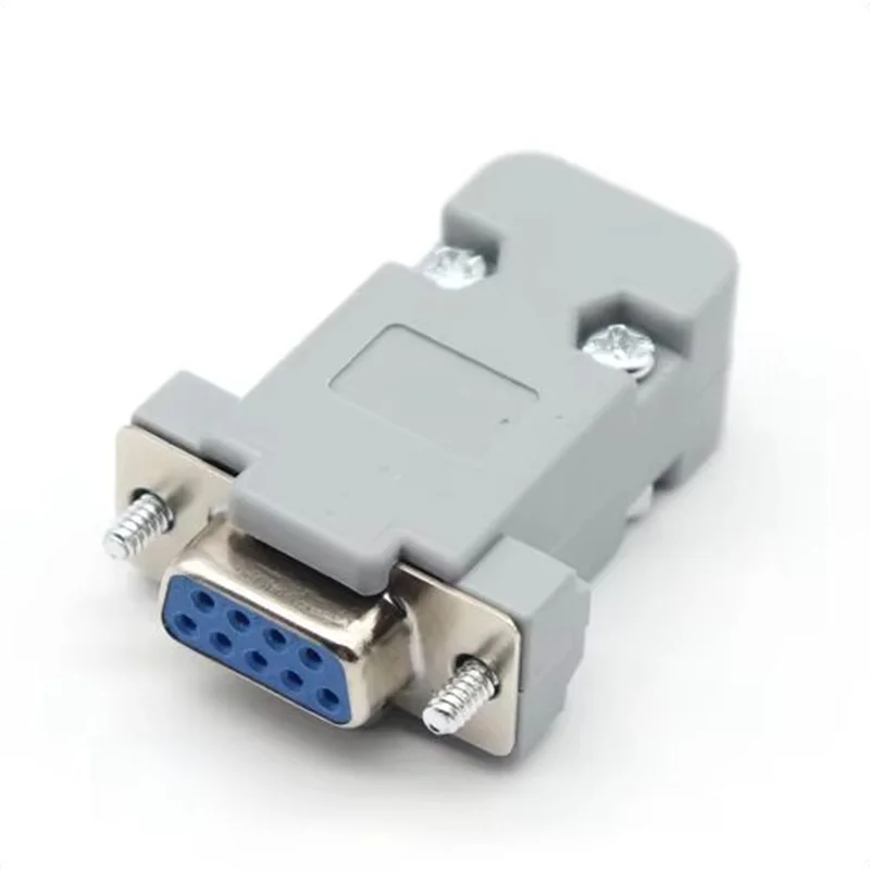 5PCS Copper DB9 RS232 Connector Female Male 9Pin Serial Port Socket Plug Plastic Adapter