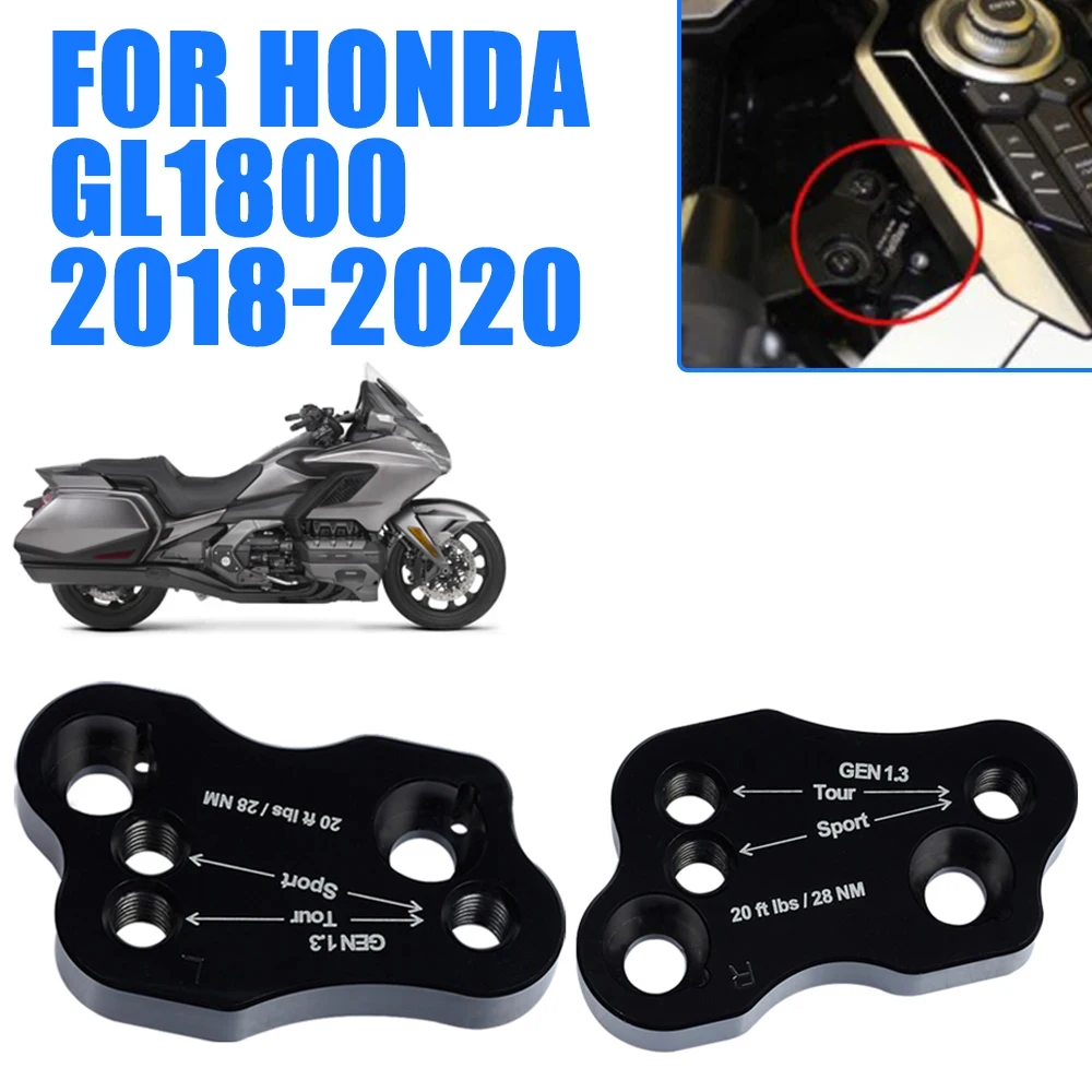

For HONDA GL1800 Goldwing Gold Wing GL 1800 2018 2019 2020 Motorcycle Handlebar Riser Clamp Adapter Raised Extend Handle bar