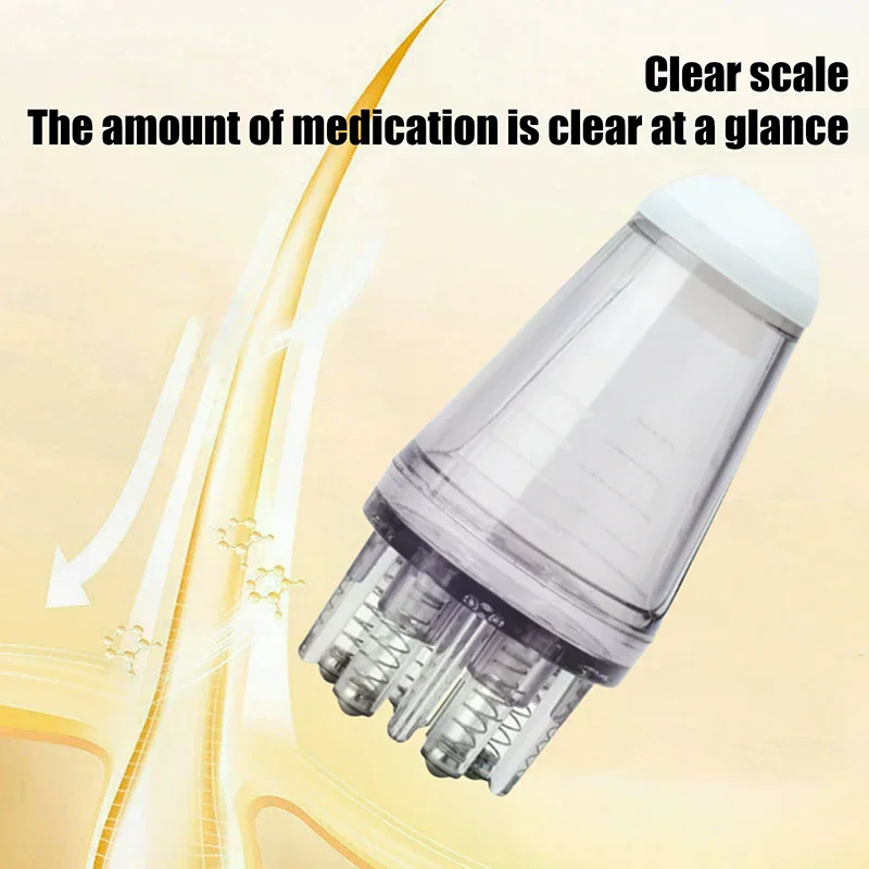 Portable Mini Applicator Liquid Massage Comb With Spring Head For Head Hair Growth Anti Hair Lose Hair Root Medicine Comb