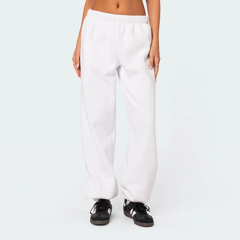 แฟชั่นสตรีกางเกงกีฬาลำลองวิ่งออกกำลังกายจ๊อกกิ้งกางเกงขนแกะที่อบอุ่นคู่แข็งแรงกลางแจ้งกางเกงวอร์มสตรีทแวร์