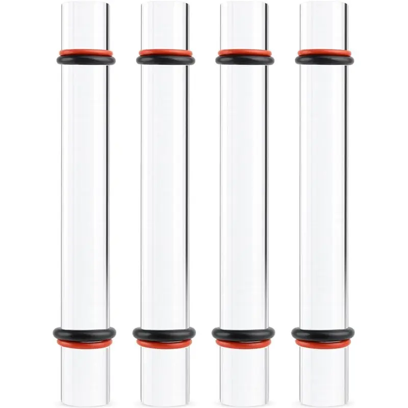 

ABGR-Clear Slab Roller Tools-4-Piece Polymer Clay Acrylic Rolling Pin Set With Thickness Rings For DIY Projects