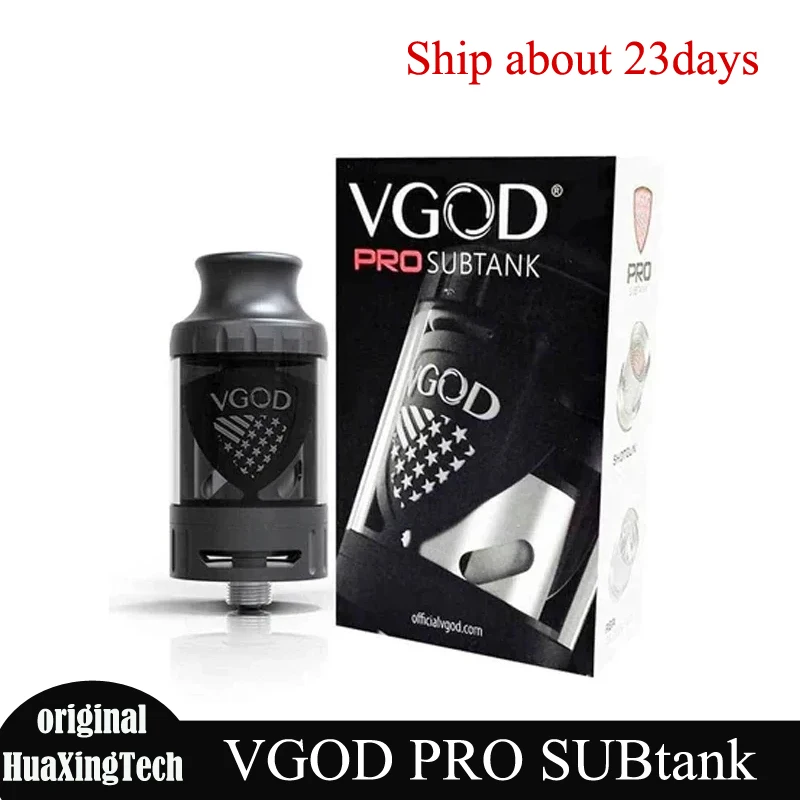 

Оригинальный VGOD PRO Subtank, испаритель для электронных сигарет, емкость 5 мл, подключение 510, двойной нижний контроль воздушного потока, распылитель Vape