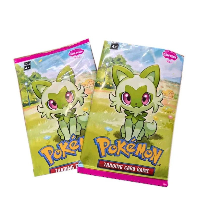 2025ใหม่อัญมณีแพ็คไม่ต้นฉบับVol.1 Pokemonการ์ดภาษาอังกฤษรุ่นTrading PTCGกระเป๋ากล่องไม่มีCbb1C Pikachuการ์ดมของขวัญ