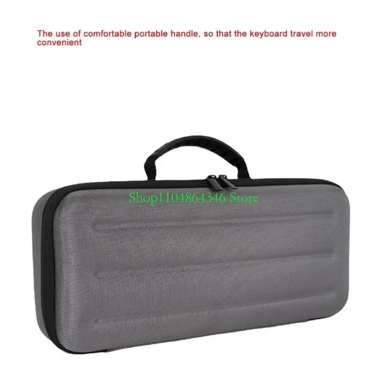 Portable Protections for 75% Gaming Keyboards, 84 Key Hard Shell EVA Travel Case, Includes Wrist Rest Compartment and Smooth 2 Z