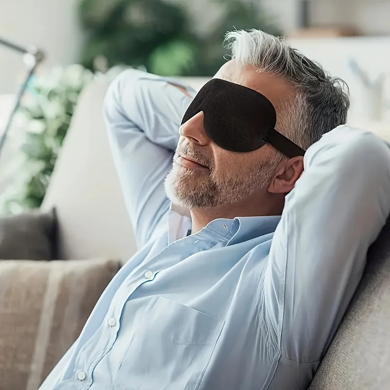 3D Three-Dimensional Light-Blocking Eye Mask, Lightweight And Soft Sleep Aid Mask With Elastic Strap, For Travel And Naps