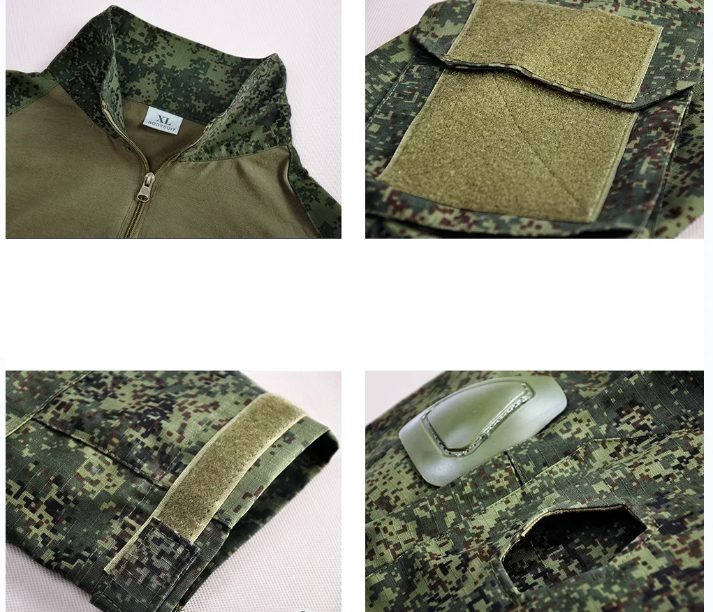Camuflagem eua uniforme de combate camisa tamanho asiático S-3XL carga cp esporte topos airsoft paintball algodão roupas táticas