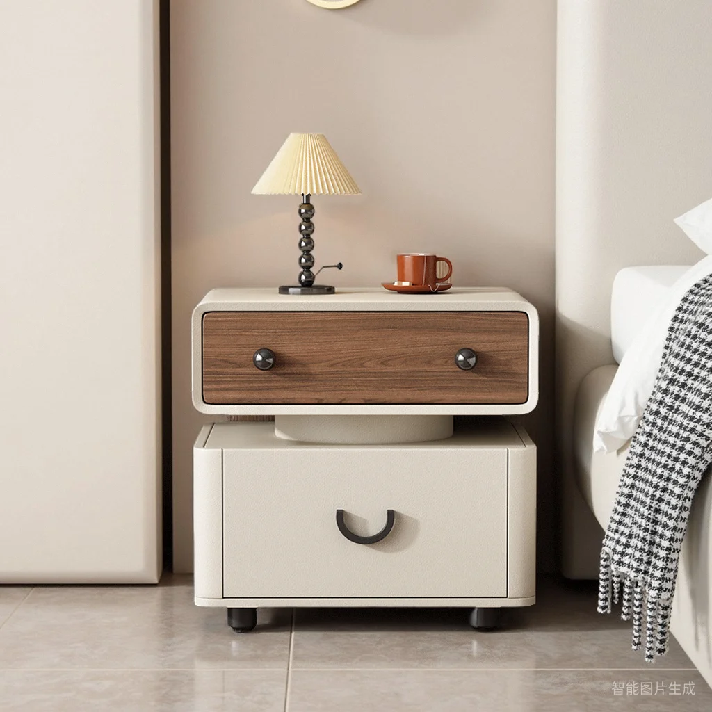 Luxury Modern Nightstand Aesthetic Display Storage Trendy Vintage Nightstand Nordic Italian Comodini Bedroom Furniture