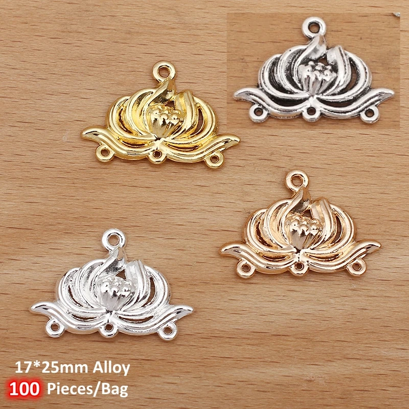 BoYuTe Alloy Pendant Charms Connector with Multi Loops DIY Jewelry Accessories Handmade Materials