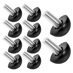 10 Uds alfombrilla niveladora pies patas para gabinetes muebles ajustables tornillo silla Metal goma
