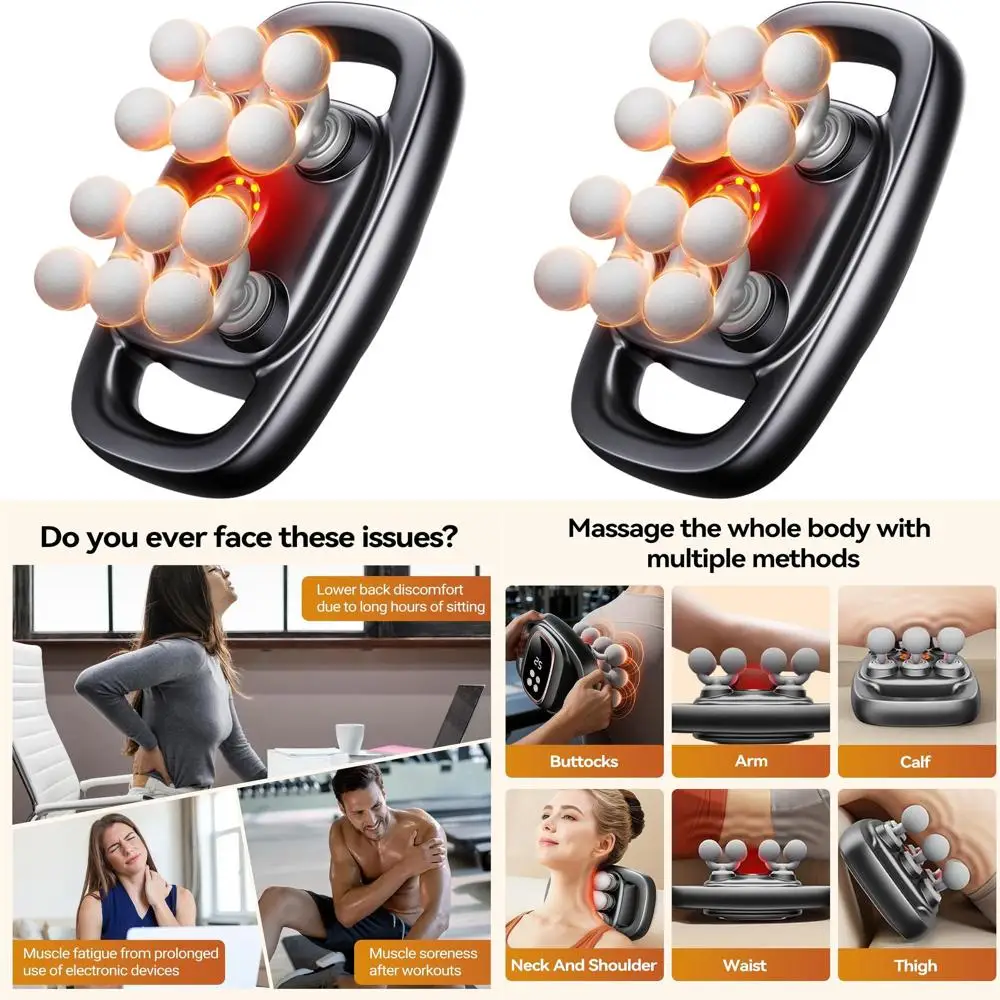 

Беспроводной пистолет для глубокого массажа тканей с 3 режимами и 30 уровнями интенсивности для облегчения боли в шее и спине — идеальный подарок на день рождения для меня