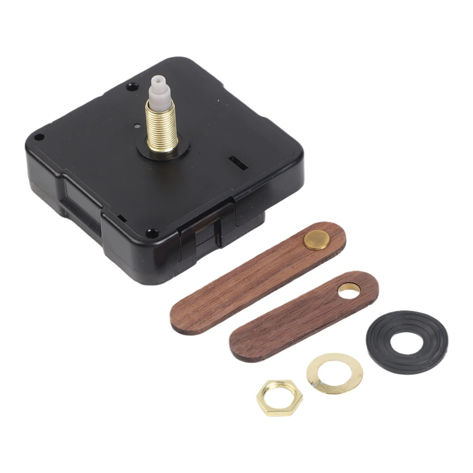 Clock Movement Set DIY Silent Quartz Clock Movement Replacement Wooden Pointer Shaft 22mm Thread 15mm Repair Tool Parts Kit