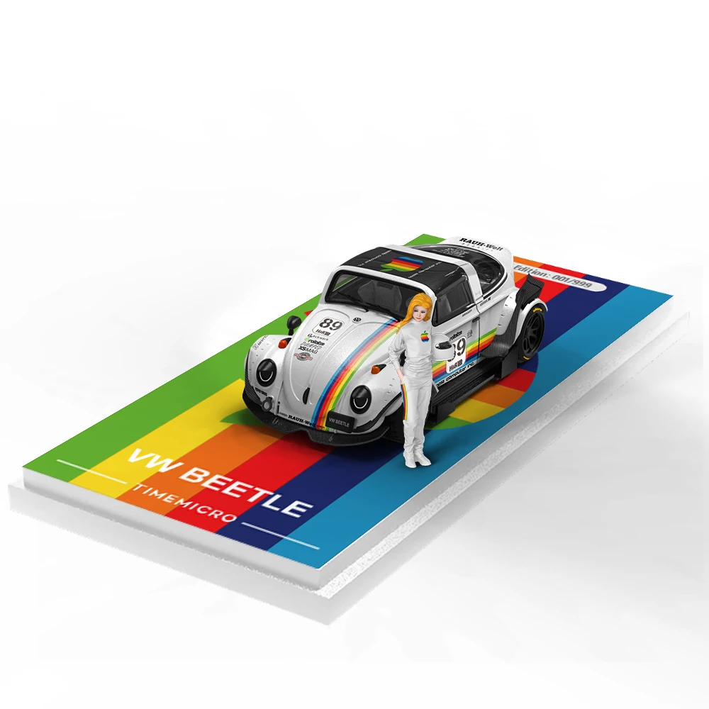 TimeMicro 1:64 Beetle-Martini/Black Apple-themed painted alloy model
