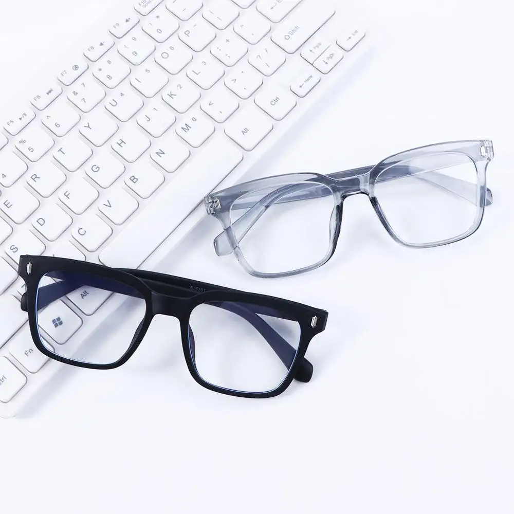 Frame Square Transparent Clear Lens Glasses Korean Computer Eyewear Fake Glasses Women Eyeglasses Black Frame Eyeglasses