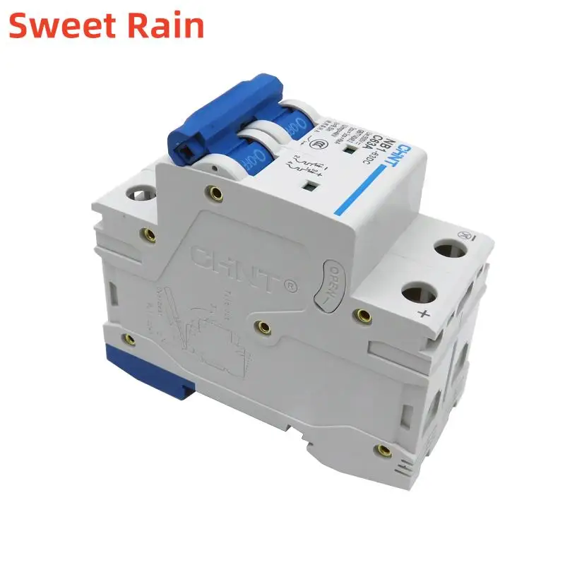 CHINT DC Circuit Breaker NB1-63DC 2P DC500V 6KA C1A 2A 3A 4A 5A 6A 10A 16A 20A 25A 32A 40A 50A 63A Mini DC Circuit Breaker