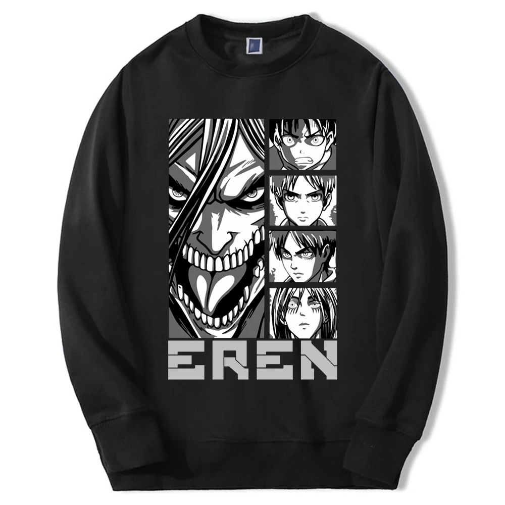 Attack on Titan Japan Anime Sweatshirts Hoodie Mens Fashion Mangas Eren Levi Pullover Casual Oversize Sportswear Tracksuit