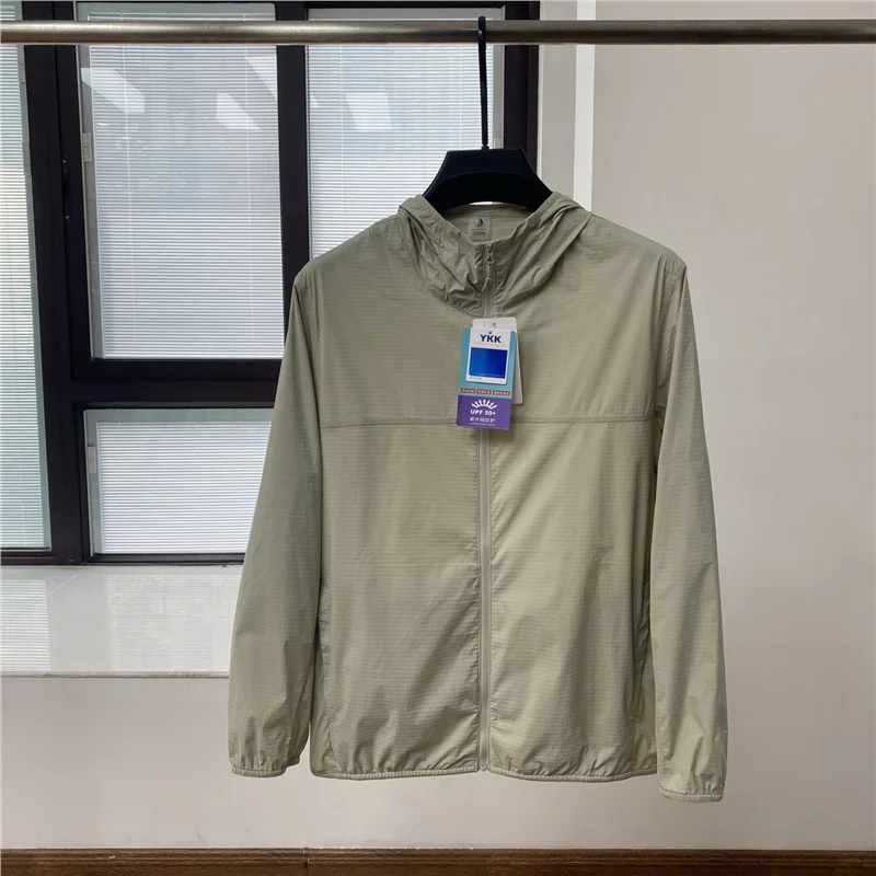 

Легкая дышащая уличная солнцезащитная одежда для пар, топ сухая тонкая модель кожи, открытый кардиган Jaet