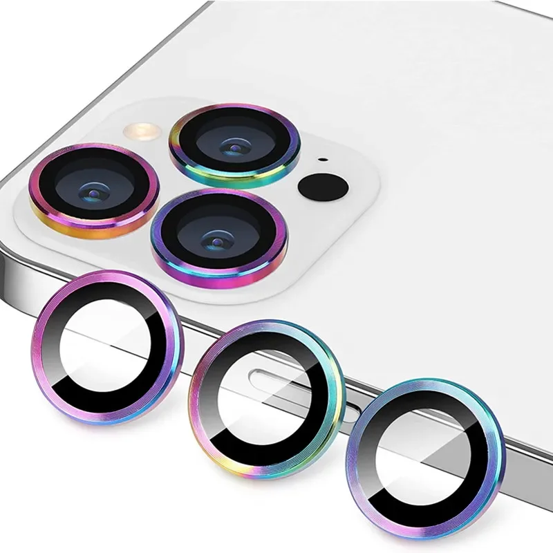 2-3Pcs Metal Ring Glass Camera Lens Protector For IPhone 17 15 16 Pro Max 14 Plus 13Pro 14Pro For IPhone 17 Case Accessories