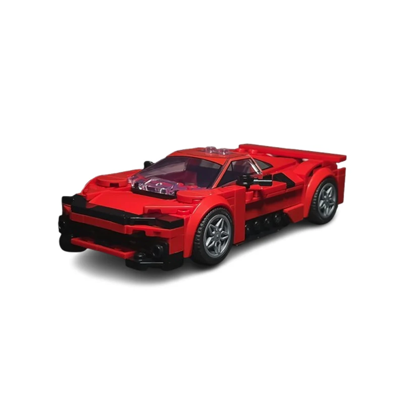 MOC- 200780   Seria samochodów Supercar Legend Red Lotus Building Block Montaż Dekoracja Entuzjści samochodów Modny styl Prezent 229 SZTUK