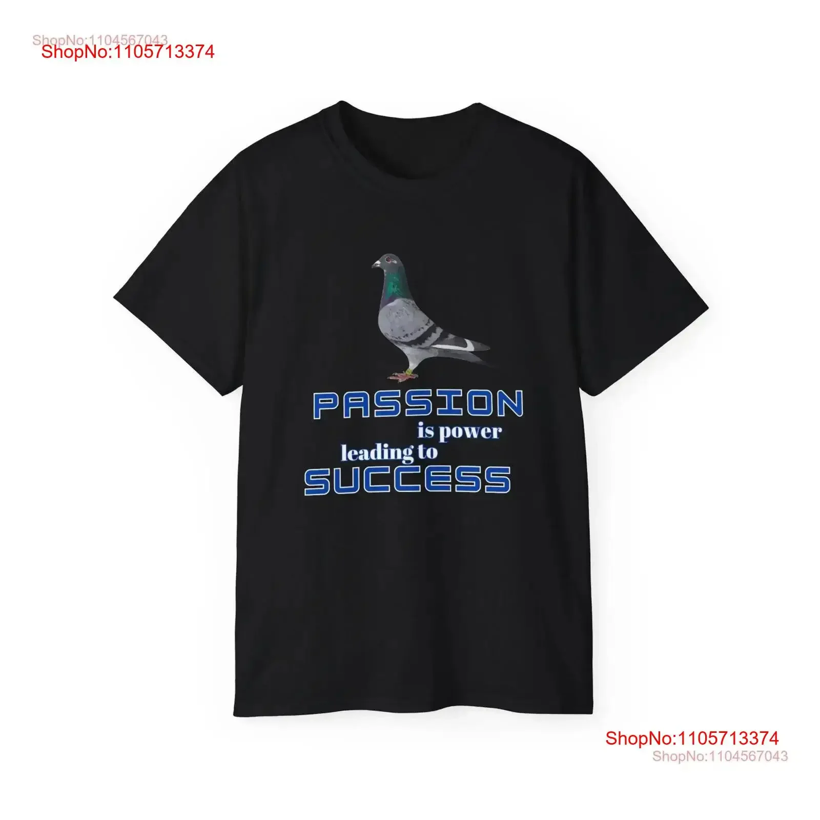 Passion is Power Leading to Success Racing Pigeon T Shirt for Bird Lover Fancier Hobby Pigeons vintage Washed Stylish Unisex