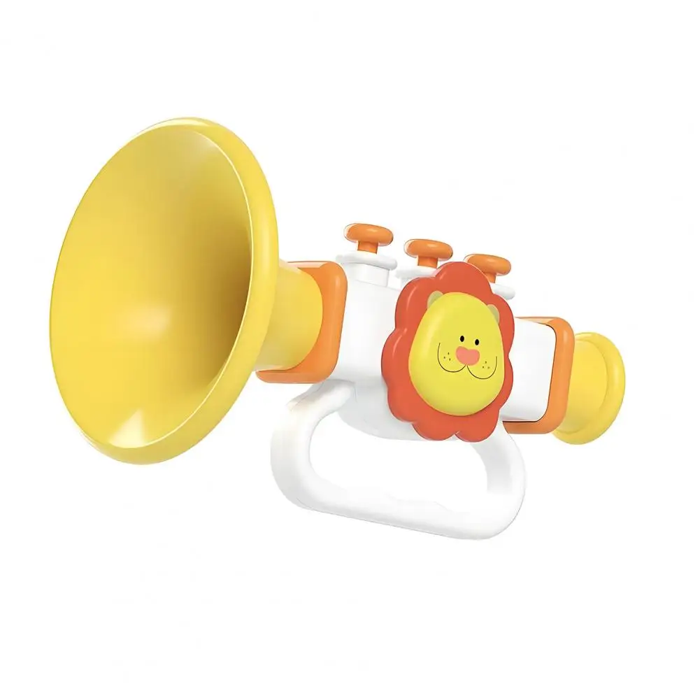 Toddler Trumpet Toy Musical Instrument Toy for Toddlers Baby Trumpet with Lanyard for Oral Muscles Training Lung for Boys