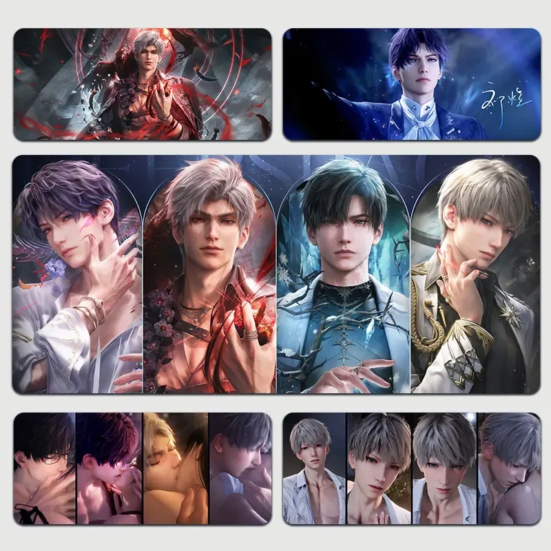 

Love and Deepspace Sylus Zayne Rafayel Xavier Косплей Водонепроницаемый коврик для мыши Мультфильм Аниме Коврик для мыши Настольный игровой коврик Рождественский подарок