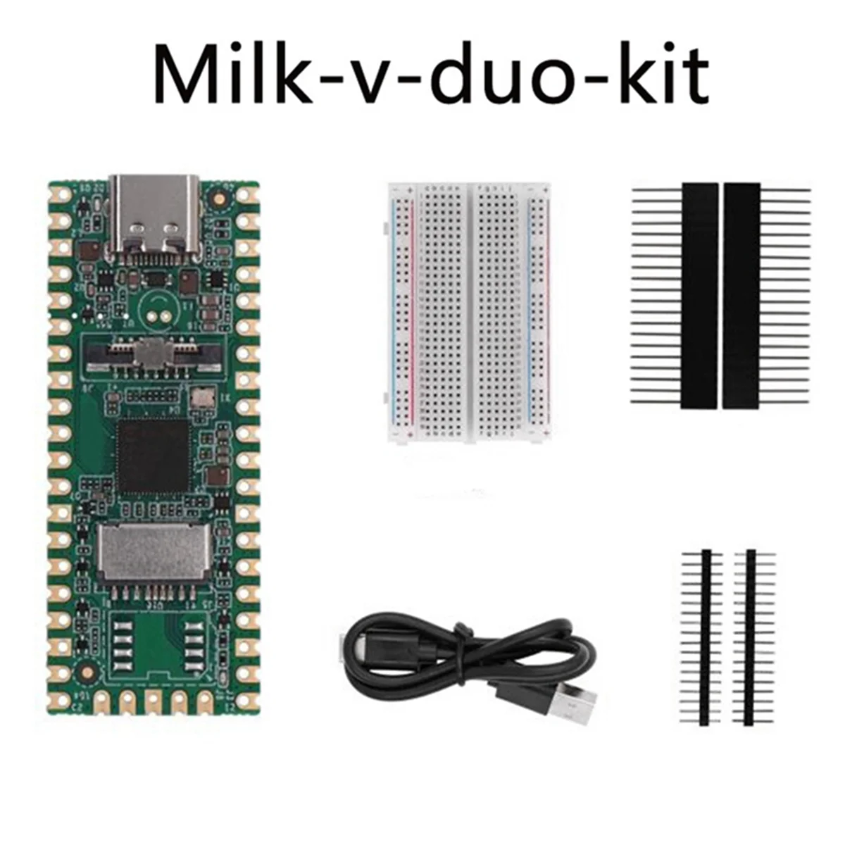 RISC-V Milk-V Duo Development Board Kit+STC Downloader Dual Core CV1800B Support Linux for IoT Enthusiasts DIY Gamers
