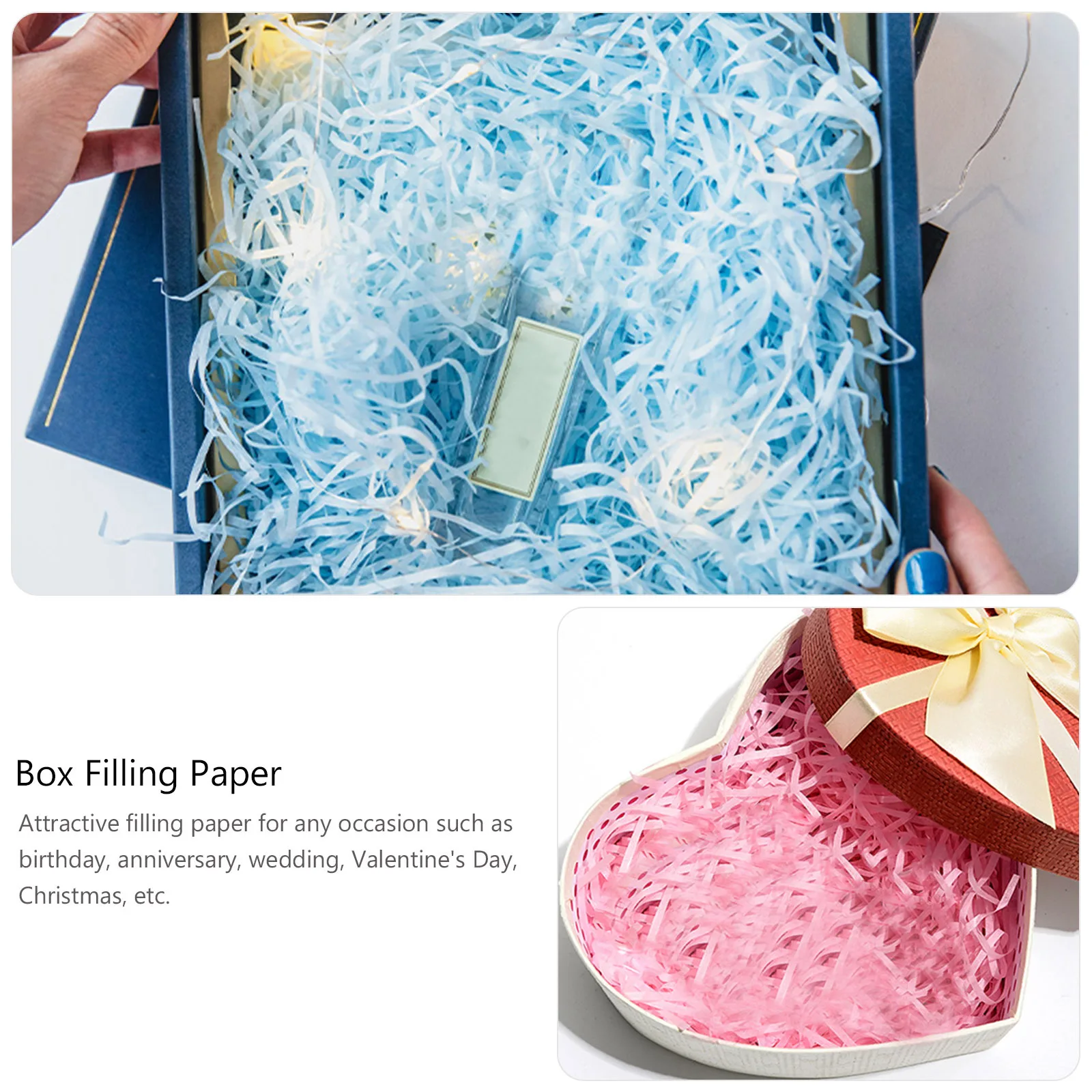 

Rafia Shredded Paper Shreds Decorative Wrapping Filler Decoration Packing Gift Basket
