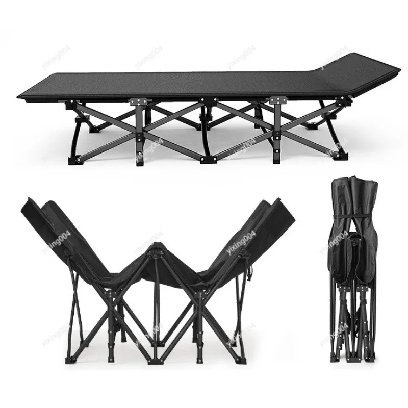 Portable Single Folding Bed Outdoor Camping Cot For Office Rest Temporary Household Accommodation