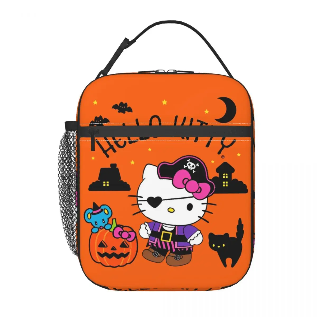 

Insulated Lunch Boxes Hello Kitty Sanrio Halloween Merch Lunch Container INS Trendy Cooler Thermal Bento Box For School