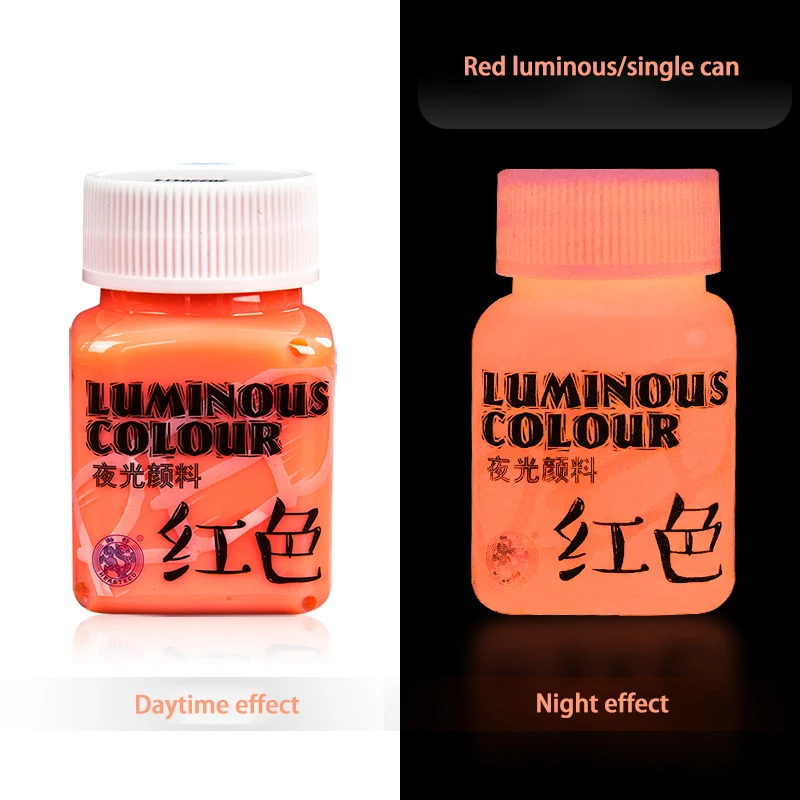 Acrylic Glow In The Dark Paint Diy Painting Luminous Pigments Waterproof Makeup Nails Clothes Shoes Liquid Fluorescent Paints