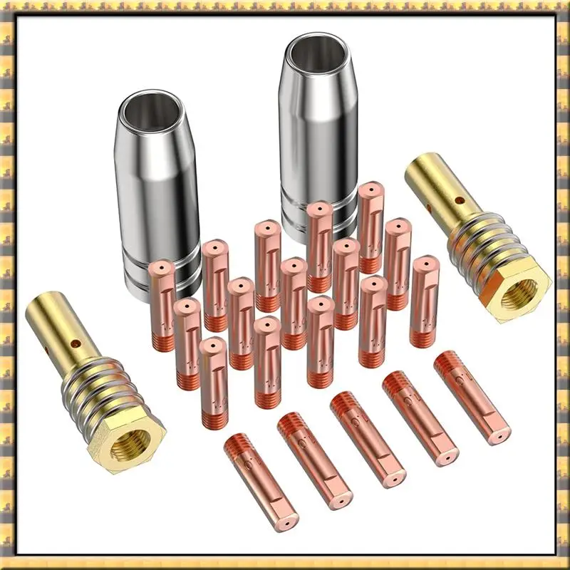AT03 Top MIG Welding Kit 0.035" Contact Tip Nozzle Diffuser MIG Welding Accessory Formig145fx Andmig135fx C