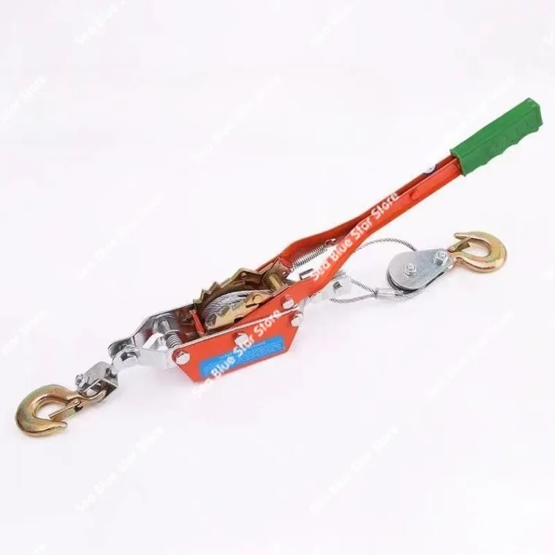 Wire Tightener Manual, Wire Rope Tensioner Multifunctional Double Hook Electrician Ratchet Wire Puller