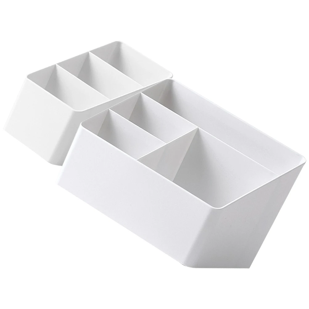 

Multi Grid Storage Box Desk ganizer Compartments ABS Material Pen Holder Makeup Brush Case Compartment Lipstick Box Office
