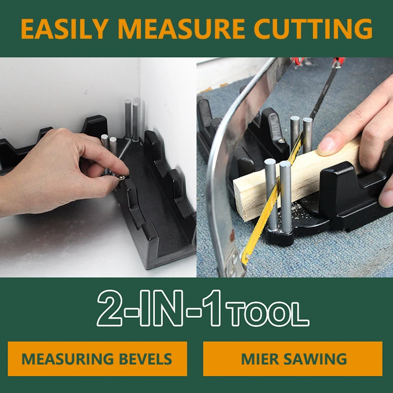 Multi-Angle 2In1 Slanted Joint Measurement Cutting Tool With Precise 85-180° Angle Positioning For Accurate Cutting. Manual Tool