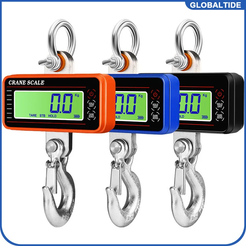 500/1500KG Remote Control Heavy Duty Crane Scale Digital Hanging Scale LCD Display Industrial Portable Hook Scale