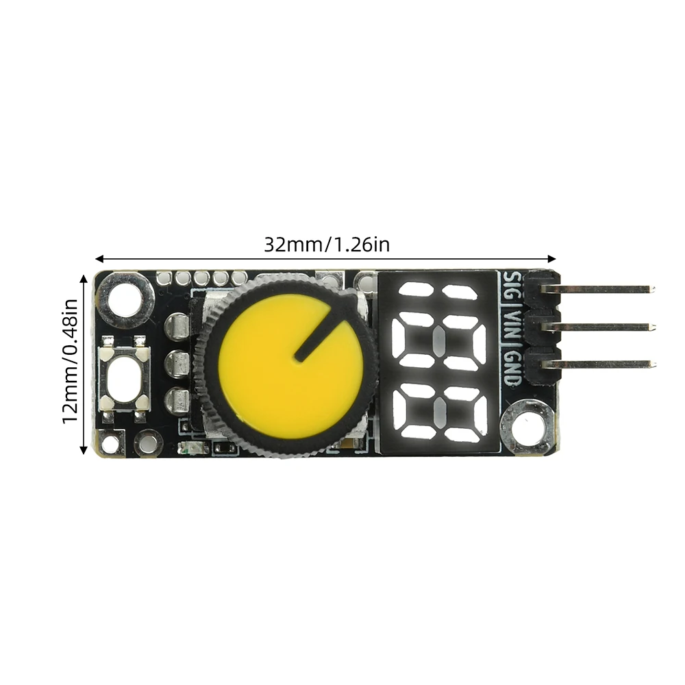 Elektronischer Drehzahlregler für 4-Draht-Lüftermotorsteuerung DC 3-24V mit Startschalter Echtzeit-Drehzahlanzeige Einzelsatz oder Großpackung – Detail 5