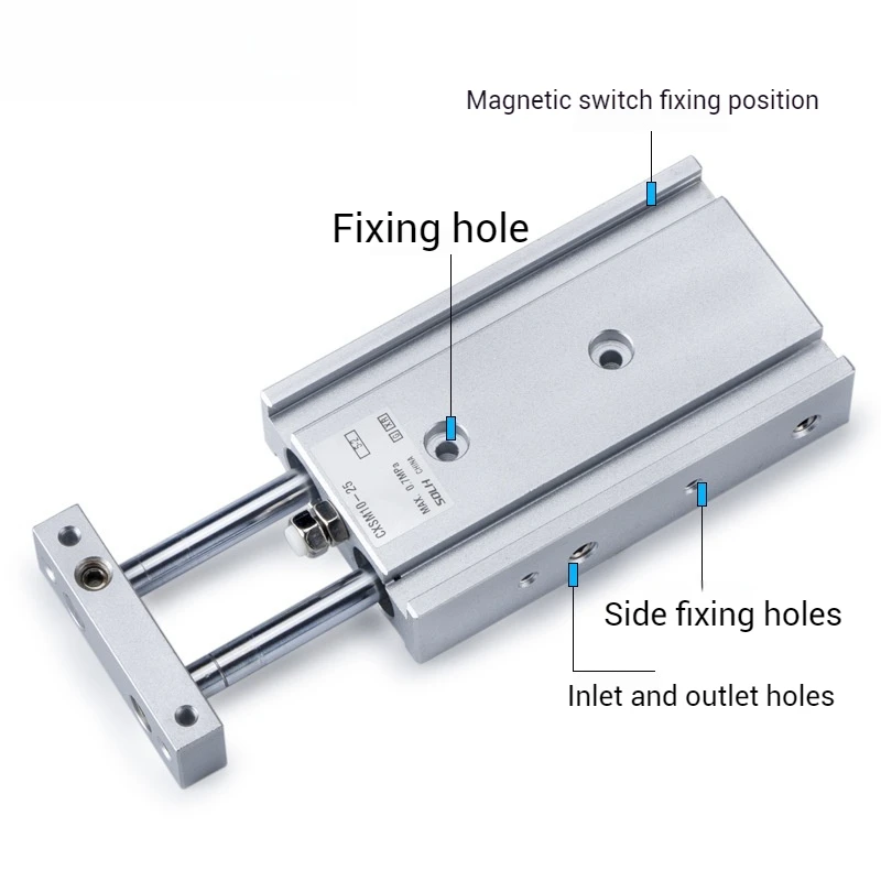 Small Biaxial Cylinder Double RodTR6 CXSM10-10/20/30/40/50/60/75/100/125/150