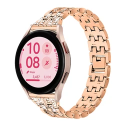 Diamond Watchband for Samsung Galaxy Watch FE Metal Watch Strap Correas reloj for samsung galaxy watch 7 6 5 4 40/44mm Bracelet