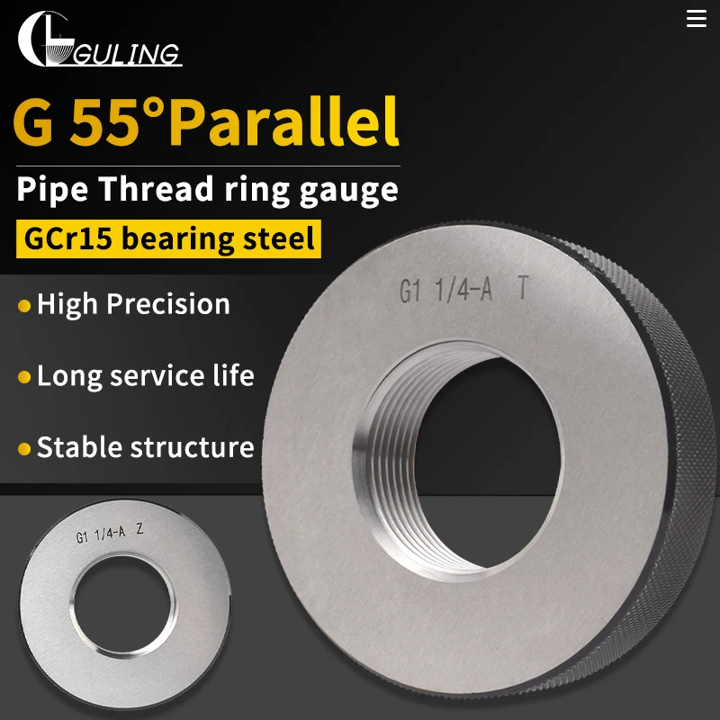 Taper Pipe Thread Ring/Plug Gauge Measure Tool G1/16 1/8 1/2 3/4 1'' 1''1/8 1''1/4 1''1/2 1''3/4 2'' 2''1/4 2''1/2 2''3/4 3''4''
