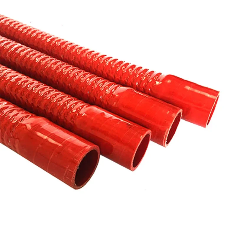 Red Universal 40~100mm Silicone Flexible Hose Water Radiator Tube for Air Intake High Pressure High Temperature Rubber Joiner