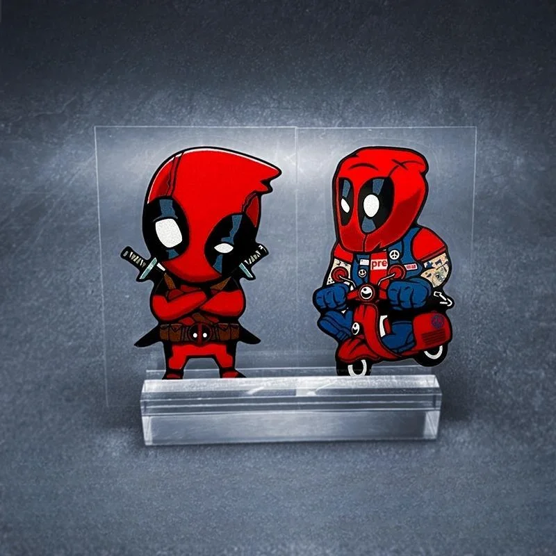 Monster car stickers Deadpool cartoon animation motorcycle electric car rear glass decoration reflective stickers wholesale