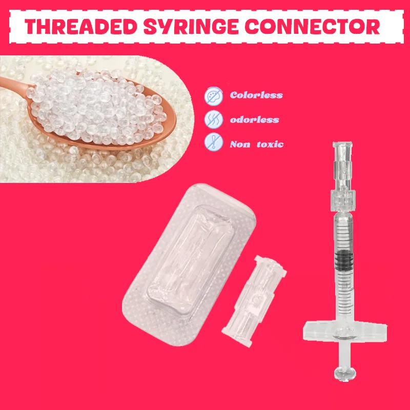 

50-500pcs Luer Syringe Threaded Connector Flat Mouth Universal Aseptic Independent Packaging Tattoo accessories