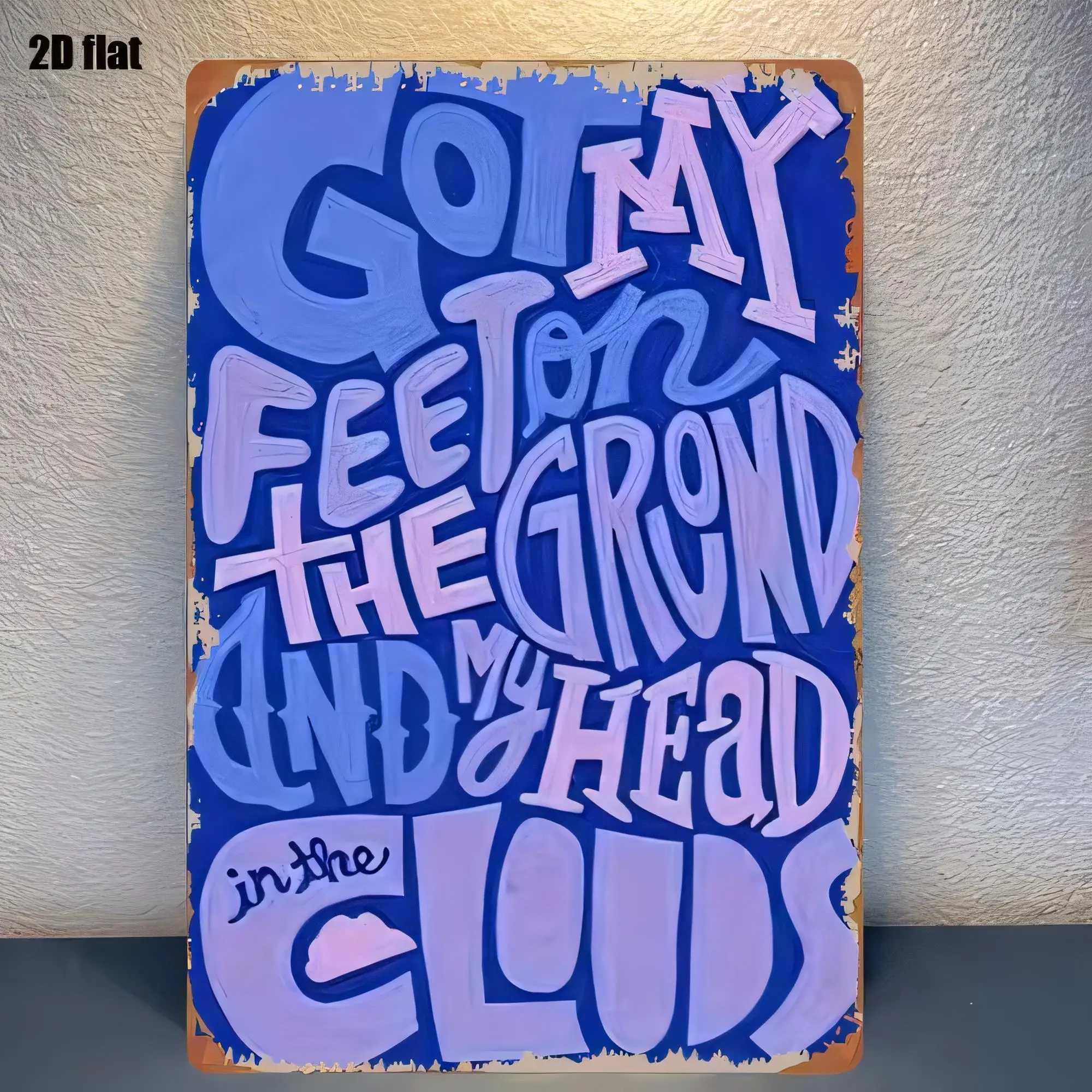 Tin Sign Funny Quote “Got My Feelings In the …” Retro Graffiti Metal Wall Plaque for Bedroom Living Room Man Cave Bar Home Decor