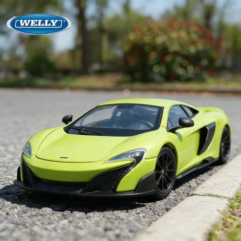 

WELLY 1:24 McLaren 675LT Alloy Super Sports Car Model Diecast Metal Racing Vehicle Car Model Simulation Collection Kids Toy Gift