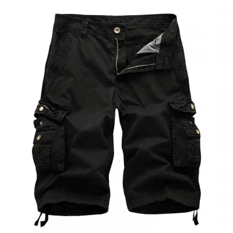 Cotton Cargo Shorts Men  Summer Men Army Military Tactical Homme Shorts Male Casual Streetwear Multi-Pocket Cargo Shorts