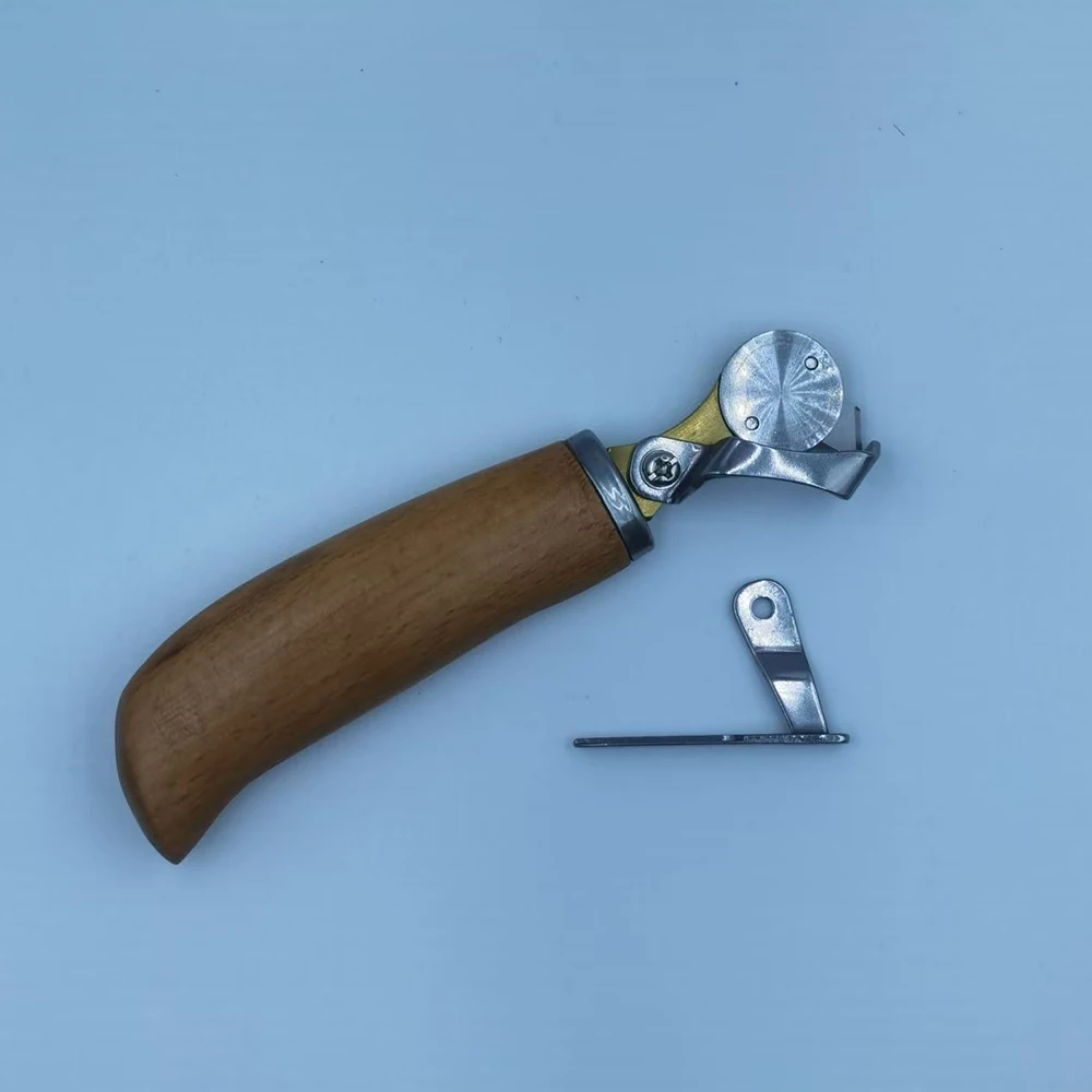 1Pcs Multi Functional Leather Trimming Knife Handmade DIY Leather Making Tool Portable Carbon Steel Equidistant Trimming Knife