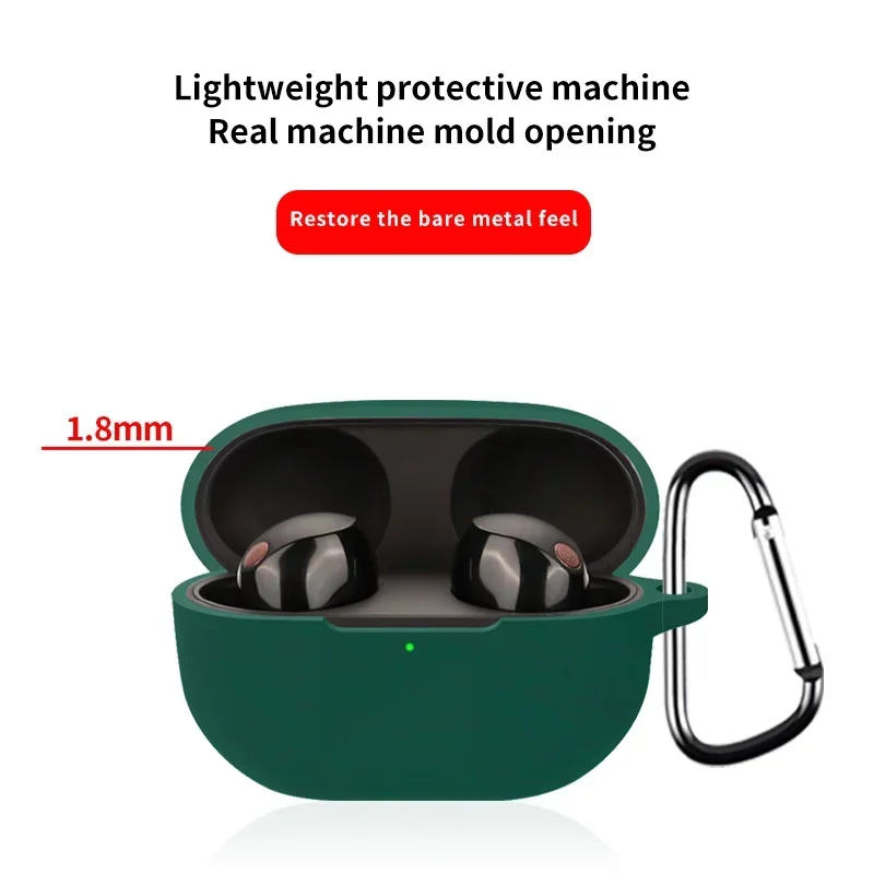 Для Sony WF-1000XM5 и тонкий чехол для наушников, с дизайном замка, защита от потери и падения