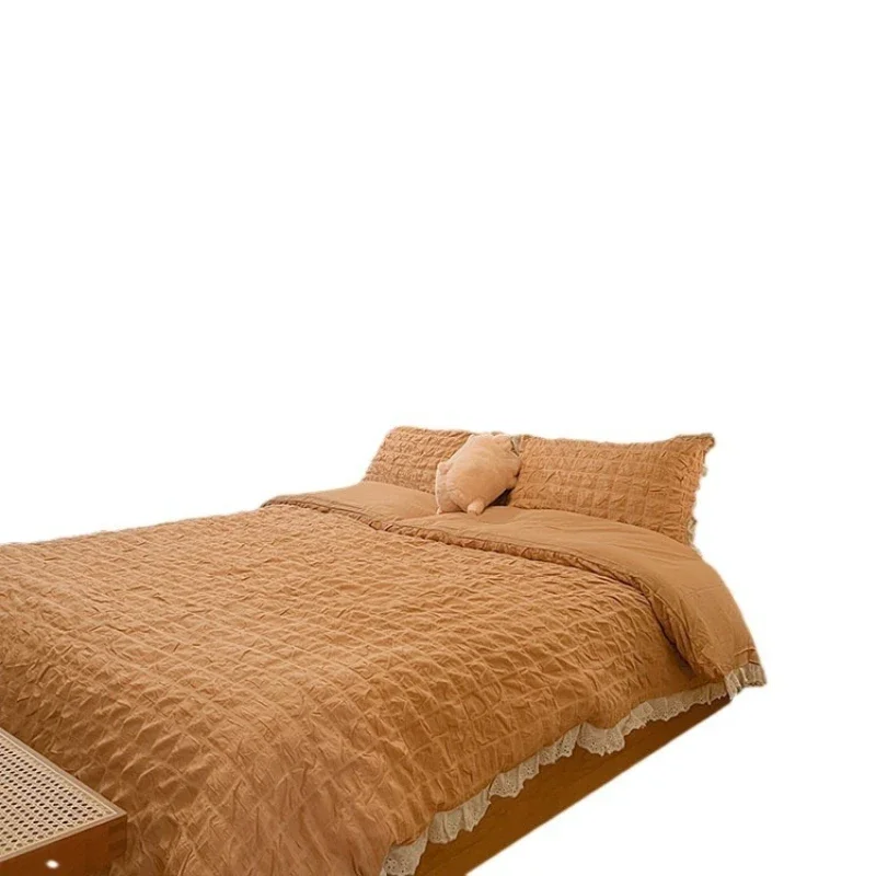 

Solid wood cloud bed, cherry wood soft bag technology cloth master bedroom double bed